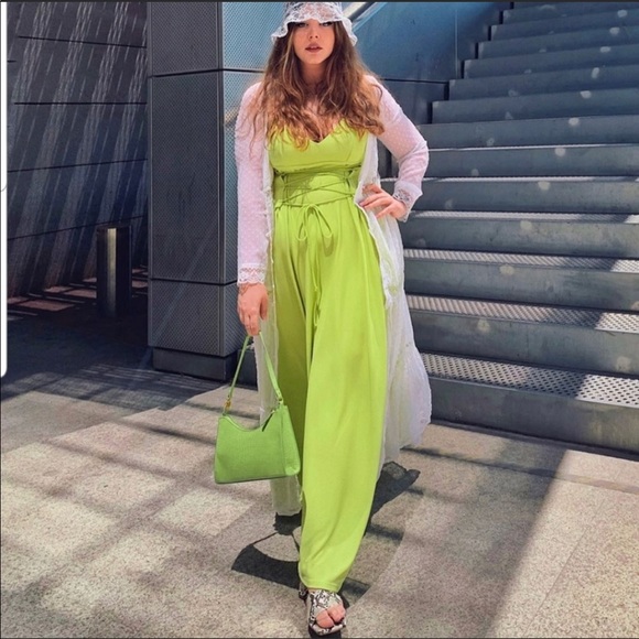 LONG DRESS WITH DRAWSTRING DRESS - Picture 8 of 14